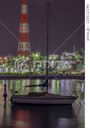 四日市コンビナート工場夜景 四日市コンビナート工場夜景 129112140