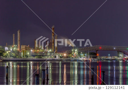 四日市コンビナート工場夜景 129112141