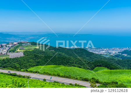 十文字原展望台から別府市の眺め【大分県別府市】 129112628