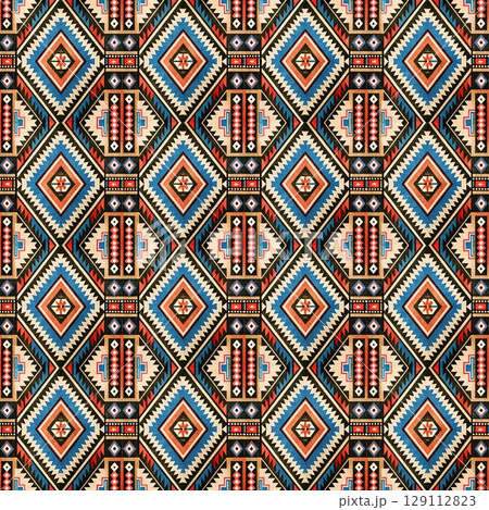 seamless pattern of mandalas. vector illustration. 129112823