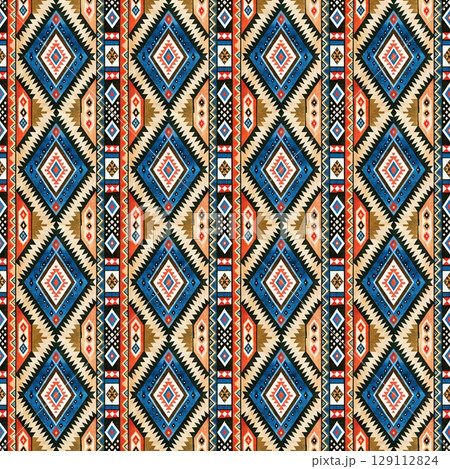 seamless pattern of mandalas. vector illustration. 129112824