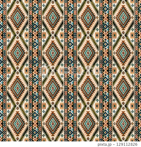 seamless pattern of mandalas. vector illustration. 129112826