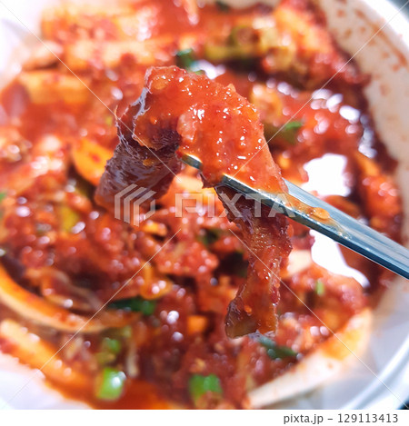 Spicy Seasoned Flounder Salad (Gajami Muchim) 129113413
