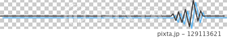 Illustration of lines in the shape of a sound waveform Illustration of lines in the shape of a sound waveform 129113621