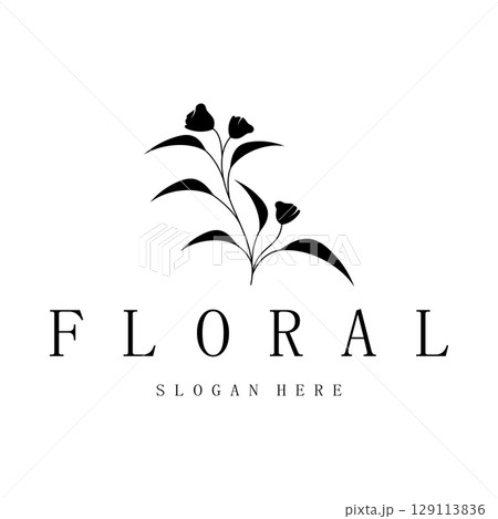 Elegant floral and leaf frame. Delicate botanical vector illustration for labels, spas, corporate identity, and wedding invitations 129113836