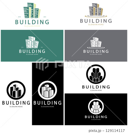 Building logo vector illustration design,Real Estate logo template, Logo symbol icon Building logo vector illustration design,Real Estate logo template, Logo symbol icon 129114117