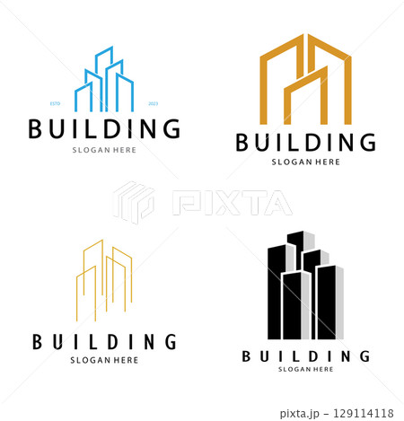 Building logo vector illustration design,Real Estate logo template, Logo symbol icon 129114118