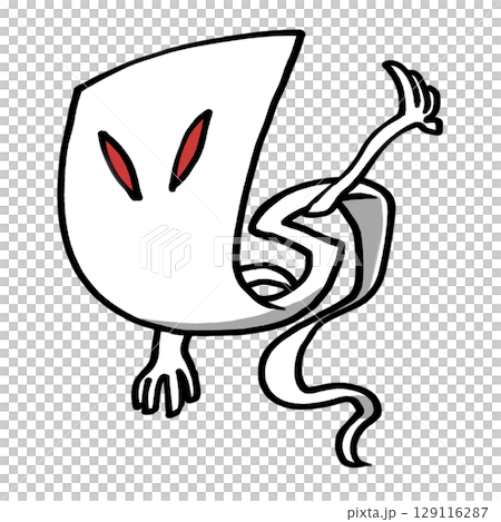 躍動的な一反もめんのイラスト 129116287