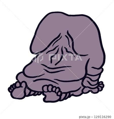 お座りしている妖怪ぬっぺふほふ 129116290