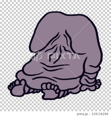 お座りしている妖怪ぬっぺふほふ 129116290