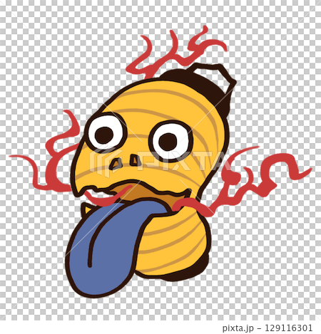 Deformed illustration of a lantern ghost 129116301