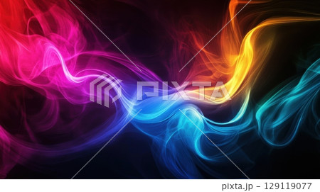 Abstract colorful smoke background for design projects 129119077
