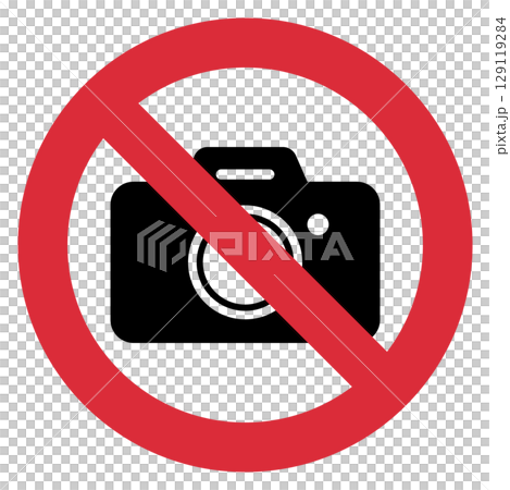 相機禁止標誌圖示說明 129119284