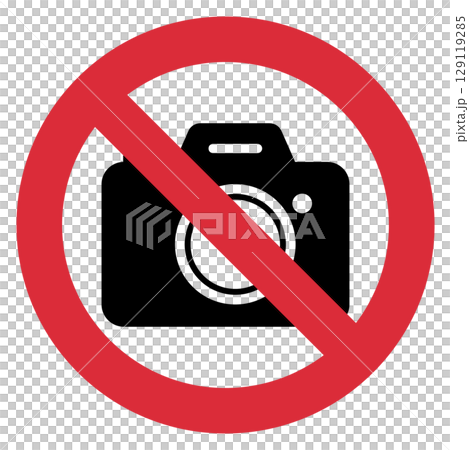 相機禁止標誌圖示說明 129119285