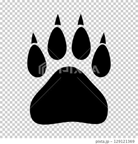 野生動物的腳印 129121369