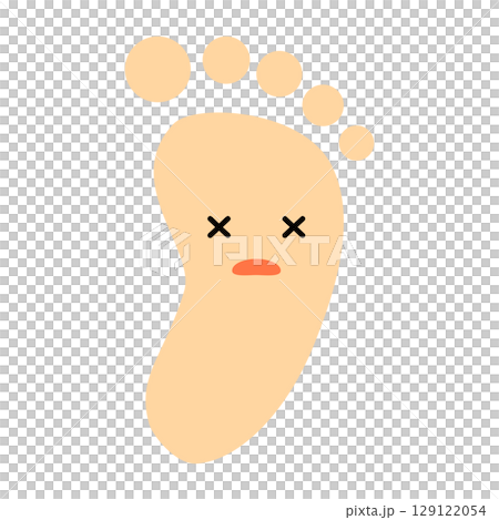 可愛的赤腳角色 129122054