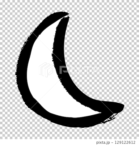 手繪月亮插圖 129122612