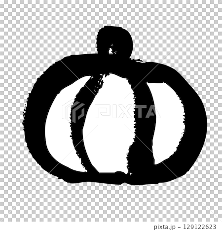 手描きのかぼちゃのイラスト 手描きのかぼちゃのイラスト 129122623