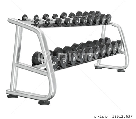 Gym Dumbbell rack, a stand for weightlifting gym equipment Gym Dumbbell rack, a stand for weightlifting gym equipment 129122637