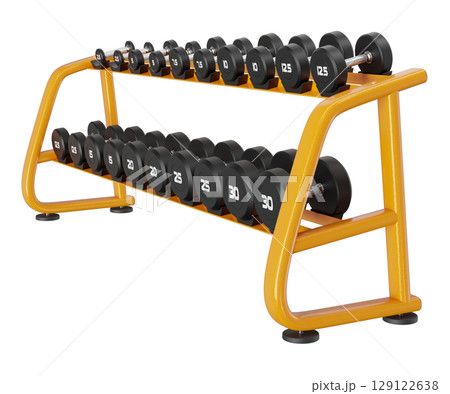Gym Dumbbell rack, a stand for weightlifting gym equipment Gym Dumbbell rack, a stand for weightlifting gym equipment 129122638