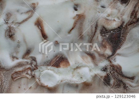 Clase up of Surface texture creamy chunky vanilla ice cream. Clase up of Surface texture creamy chunky vanilla ice cream. 129123046