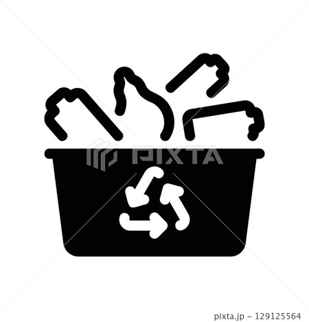 Special Waste Recycling Bin with Batteries and Bulbs 129125564