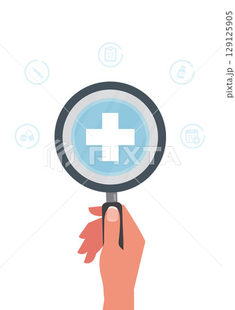 Healthcare and life insurance concept stock Illustration. Healthcare and life insurance concept stock Illustration. 129125905