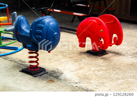 Colorful playground at Park Colorful playground at Park 129126260