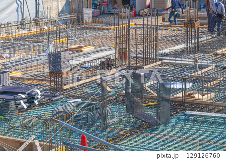 建設現場の風景 建設現場の風景 129126760
