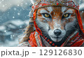 Kitsune-themed featuring mystical fox spirits from Japanese folklore. 129126830