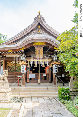 神戸八社巡り 一宮神社(生田裔神八社の一柱目)拝殿(市の宮 生成発展の進徳) 神戸市中央区山本通 神戸八社巡り 一宮神社(生田裔神八社の一柱目)拝殿(市の宮 生成発展の進徳) 神戸市中央区山本通 129126899