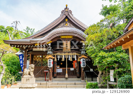 神戸八社巡り　一宮神社（生田裔神八社の一柱目）拝殿（市の宮　生成発展の進徳）　神戸市中央区山本通 129126900