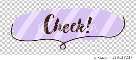 吹き出し check イラスト素材 吹き出し check イラスト素材 129127237