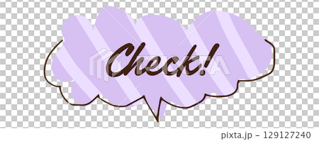 語音氣泡檢查插圖素材 129127240