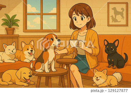 犬カフェ　ドッグカフェ　 129127877
