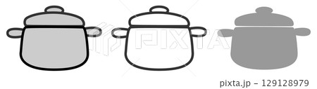 ベーシックな鍋の3点セット 129128979