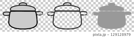 ベーシックな鍋の3点セット 129128979