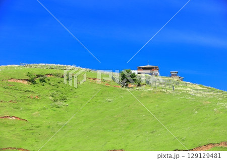 【島根県】快晴のアカハゲ山展望台（隠岐の島　知夫里島） 129129481