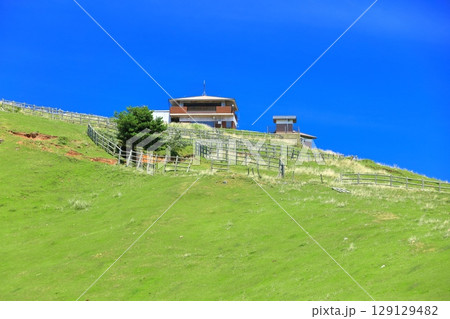 【島根県】快晴のアカハゲ山展望台（隠岐の島　知夫里島） 129129482