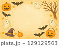 フレーム素材・ハロウィン 129129563