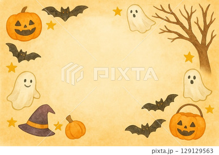 フレーム素材・ハロウィン フレーム素材・ハロウィン 129129563