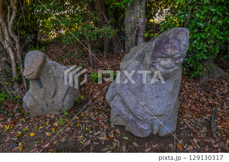 どこかユーモラス　明日香村の猿石 129130317