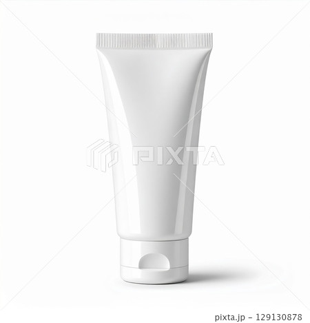 White Cosmetic Tube Mockup Container For Cream Lotion and Beauty Products 129130878