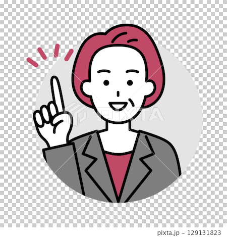 Middle-aged woman in a suit icon (inspiration) Middle-aged woman in a suit icon (inspiration) 129131823