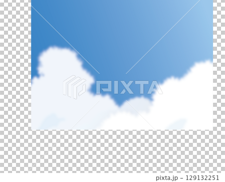 Blue sky and white clouds background_dark blue vertical 129132251
