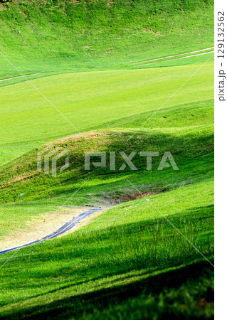 Lush Green Fairways of Golf Course Luzhu Taoyuan. 129132562