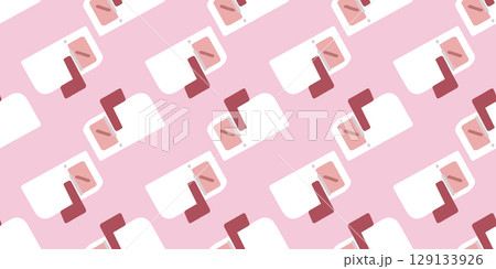 Mailbox Letter Delivery Seamless Pattern 129133926