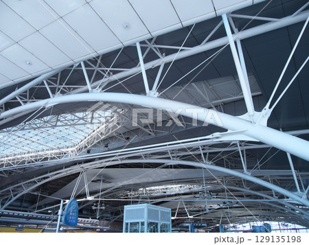 ポルトガル　ポルト　フランシスコ・サー・カルネイロ空港　ターミナルの屋根 129135198
