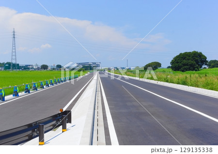 埼玉県松伏町東埼玉道路2025年7月 129135338