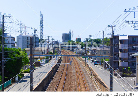千葉県船橋市武蔵野線沿いの風景2025年7月 千葉県船橋市武蔵野線沿いの風景2025年7月 129135397